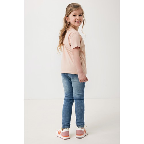 melocotón IQONIQ Koli Camiseta Infantil Light Weight Algodón Reciclado