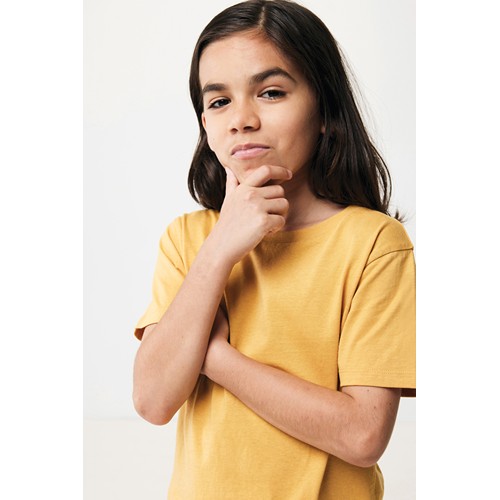 ocre IQONIQ Koli Camiseta Infantil Light Weight Algodón Reciclado