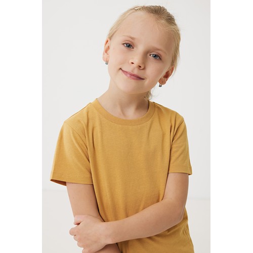ocre IQONIQ Koli Camiseta Infantil Light Weight Algodón Reciclado