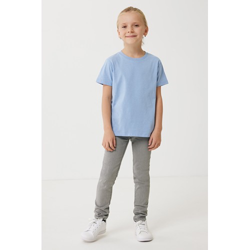azul celeste IQONIQ Koli Camiseta Infantil Light Weight Algodón Reciclado