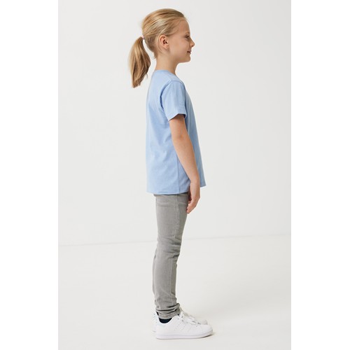 azul celeste IQONIQ Koli Camiseta Infantil Light Weight Algodón Reciclado