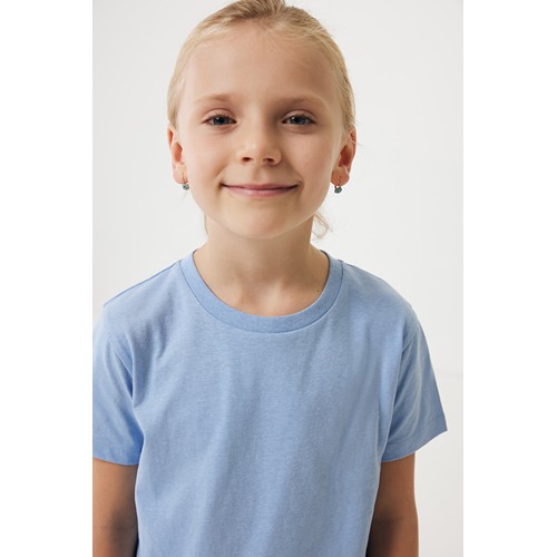 azul celeste IQONIQ Koli Camiseta Infantil Light Weight Algodón Reciclado
