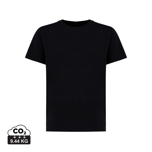 black IQONIQ Koli Camiseta Infantil Light Weight Algodón Reciclado