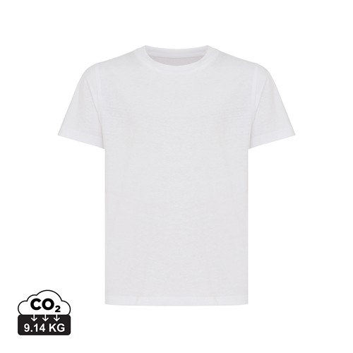 white IQONIQ Koli Camiseta Infantil Light Weight Algodón Reciclado