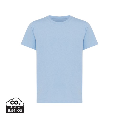 azul celeste IQONIQ Koli Camiseta Infantil Light Weight Algodón Reciclado