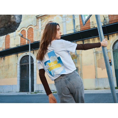 Camiseta relax de algodón reciclado Iqoniq Kakadu
