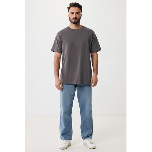 antracita IQONIQ Kakadu Camiseta Relax Fit Algodón Reciclado