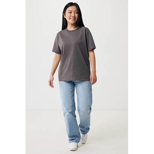 antracita IQONIQ Kakadu Camiseta Relax Fit Algodón Reciclado