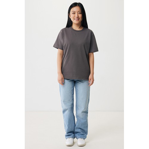 antracita IQONIQ Kakadu Camiseta Relax Fit Algodón Reciclado