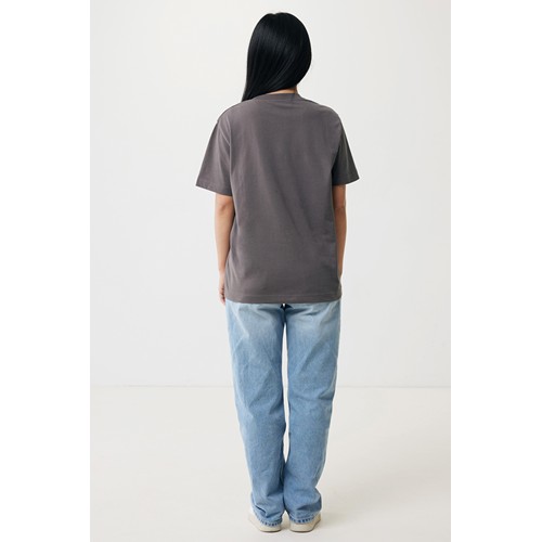 antracita IQONIQ Kakadu Camiseta Relax Fit Algodón Reciclado