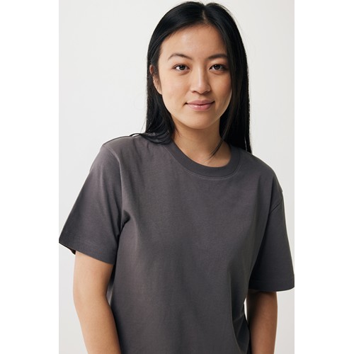 antracita IQONIQ Kakadu Camiseta Relax Fit Algodón Reciclado