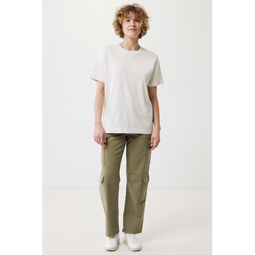 marfil IQONIQ Kakadu Camiseta Relax Fit Algodón Reciclado