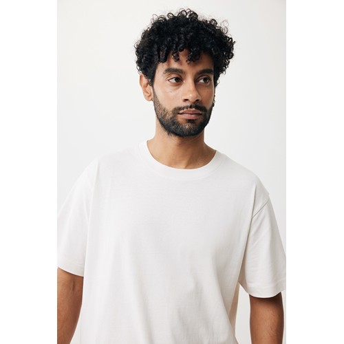 marfil IQONIQ Kakadu Camiseta Relax Fit Algodón Reciclado