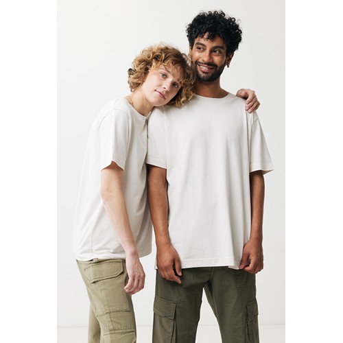 marfil IQONIQ Kakadu Camiseta Relax Fit Algodón Reciclado