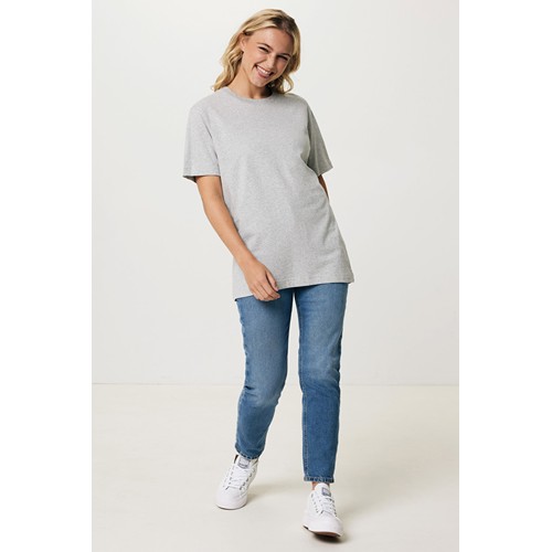 gris chiné IQONIQ Kakadu Camiseta Relax Fit Algodón Reciclado