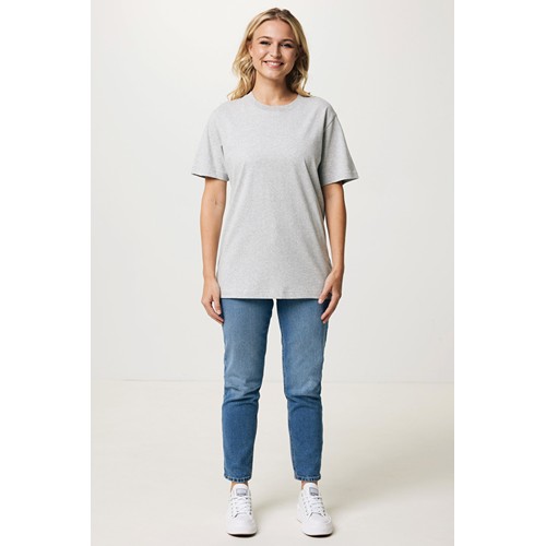 gris chiné IQONIQ Kakadu Camiseta Relax Fit Algodón Reciclado