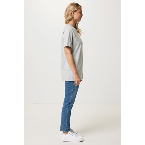 gris chiné IQONIQ Kakadu Camiseta Relax Fit Algodón Reciclado