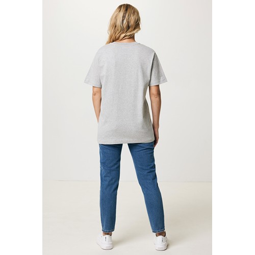gris chiné IQONIQ Kakadu Camiseta Relax Fit Algodón Reciclado