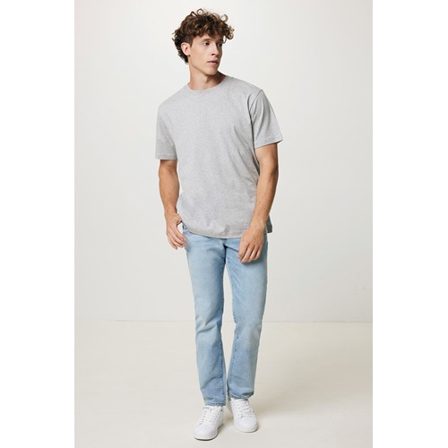 gris chiné IQONIQ Kakadu Camiseta Relax Fit Algodón Reciclado
