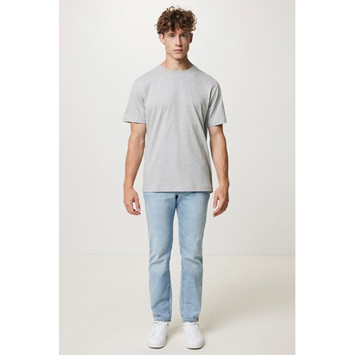 gris chiné IQONIQ Kakadu Camiseta Relax Fit Algodón Reciclado
