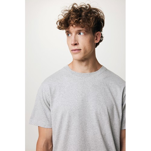 gris chiné IQONIQ Kakadu Camiseta Relax Fit Algodón Reciclado