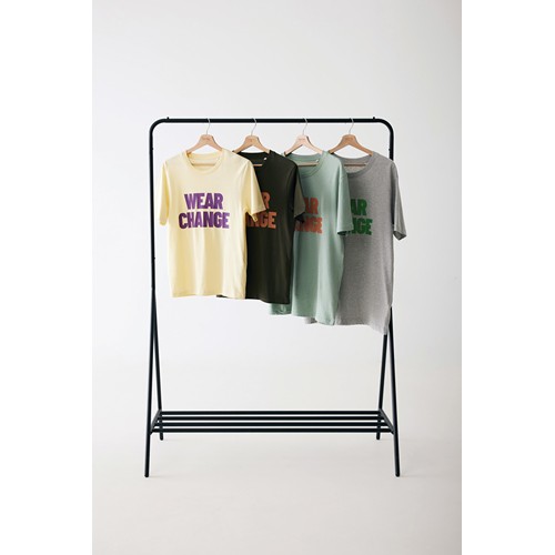 kaki IQONIQ Sierra Camiseta Light Weight Algodón Reciclado