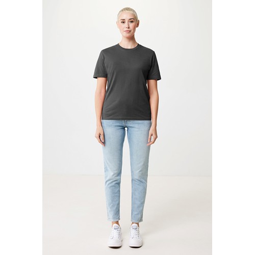 antracita IQONIQ Sierra Camiseta Light Weight Algodón Reciclado