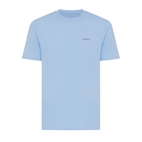 azul celeste IQONIQ Sierra Camiseta Light Weight Algodón Reciclado