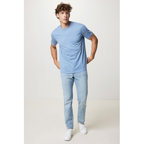 bleu clair chiné IQONIQ Sierra Camiseta Light Weight Algodón Reciclado