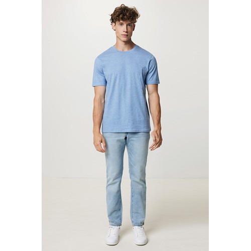 bleu clair chiné IQONIQ Sierra Camiseta Light Weight Algodón Reciclado