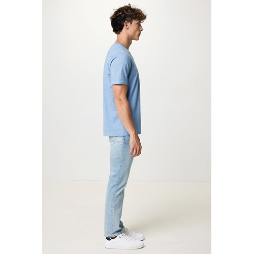 bleu clair chiné IQONIQ Sierra Camiseta Light Weight Algodón Reciclado