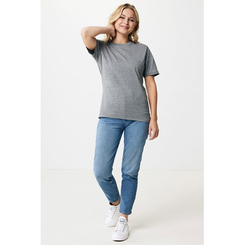 antracita claro moteado IQONIQ Sierra Camiseta Light Weight Algodón Reciclado