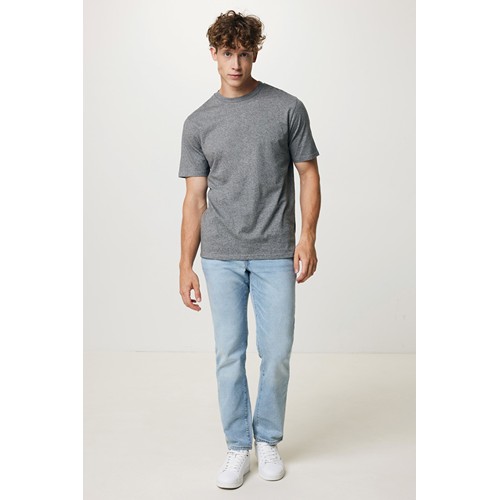 antracita claro moteado IQONIQ Sierra Camiseta Light Weight Algodón Reciclado