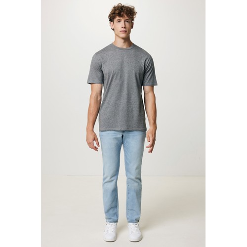 antracita claro moteado IQONIQ Sierra Camiseta Light Weight Algodón Reciclado