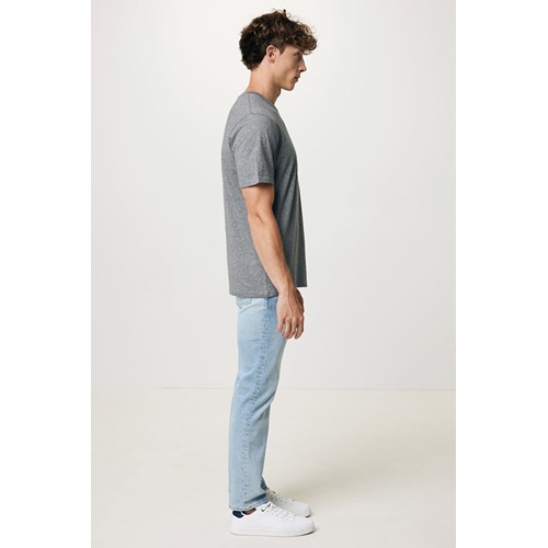 antracita claro moteado IQONIQ Sierra Camiseta Light Weight Algodón Reciclado