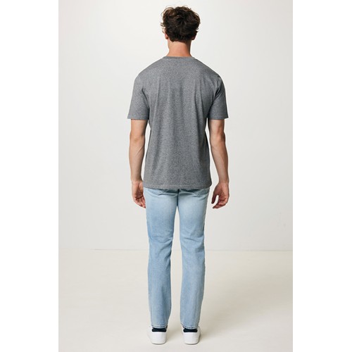 antracita claro moteado IQONIQ Sierra Camiseta Light Weight Algodón Reciclado