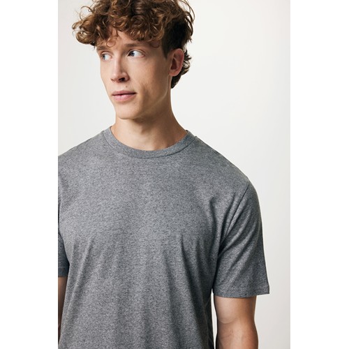 antracita claro moteado IQONIQ Sierra Camiseta Light Weight Algodón Reciclado