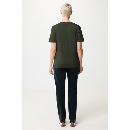 kaki IQONIQ Sierra Camiseta Light Weight Algodón Reciclado