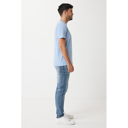 azul celeste IQONIQ Sierra Camiseta Light Weight Algodón Reciclado