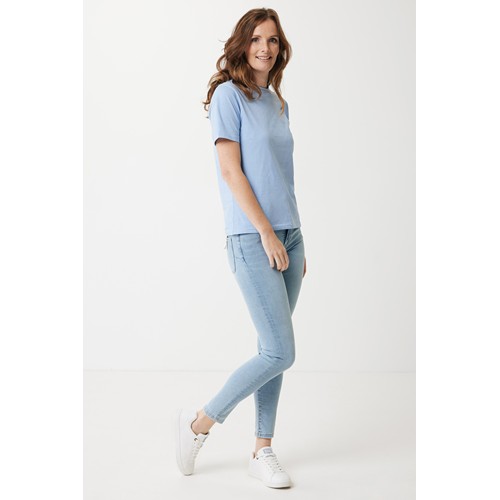 azul celeste IQONIQ Sierra Camiseta Light Weight Algodón Reciclado