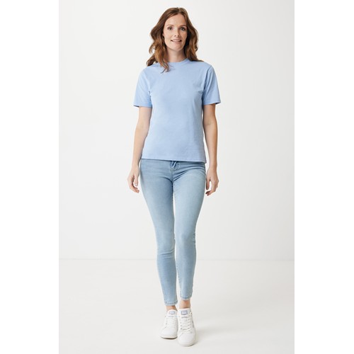 azul celeste IQONIQ Sierra Camiseta Light Weight Algodón Reciclado