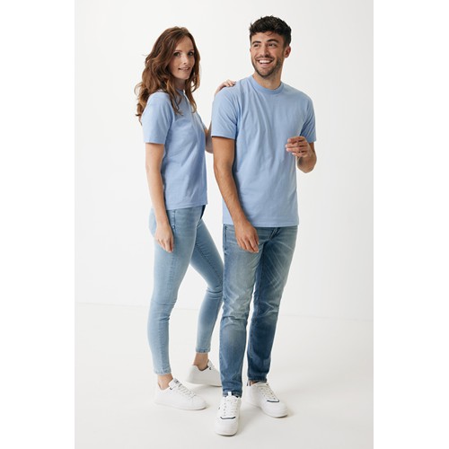azul celeste IQONIQ Sierra Camiseta Light Weight Algodón Reciclado