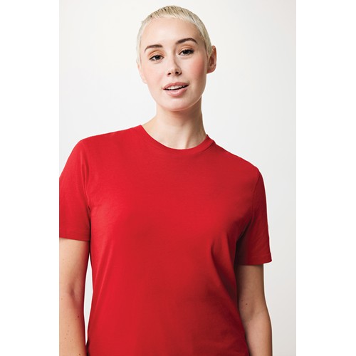 red IQONIQ Sierra Camiseta Light Weight Algodón Reciclado