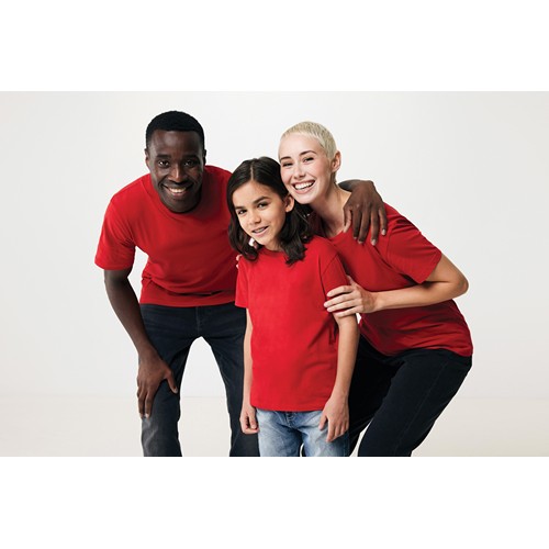 red IQONIQ Sierra Camiseta Light Weight Algodón Reciclado