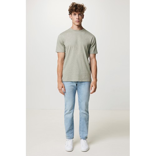 verde claro jaspeado IQONIQ Sierra Camiseta Light Weight Algodón Reciclado