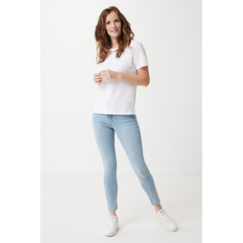white IQONIQ Sierra Camiseta Light Weight Algodón Reciclado