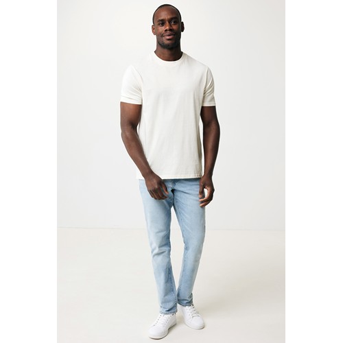 white IQONIQ Sierra Camiseta Light Weight Algodón Reciclado