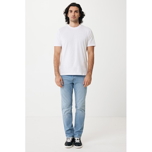 white IQONIQ Sierra Camiseta Light Weight Algodón Reciclado