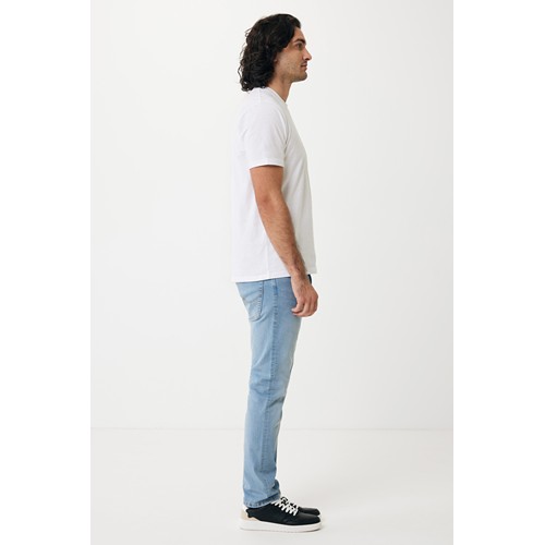 white IQONIQ Sierra Camiseta Light Weight Algodón Reciclado