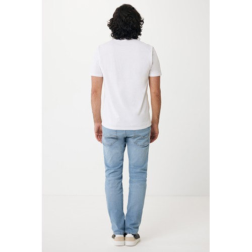white IQONIQ Sierra Camiseta Light Weight Algodón Reciclado